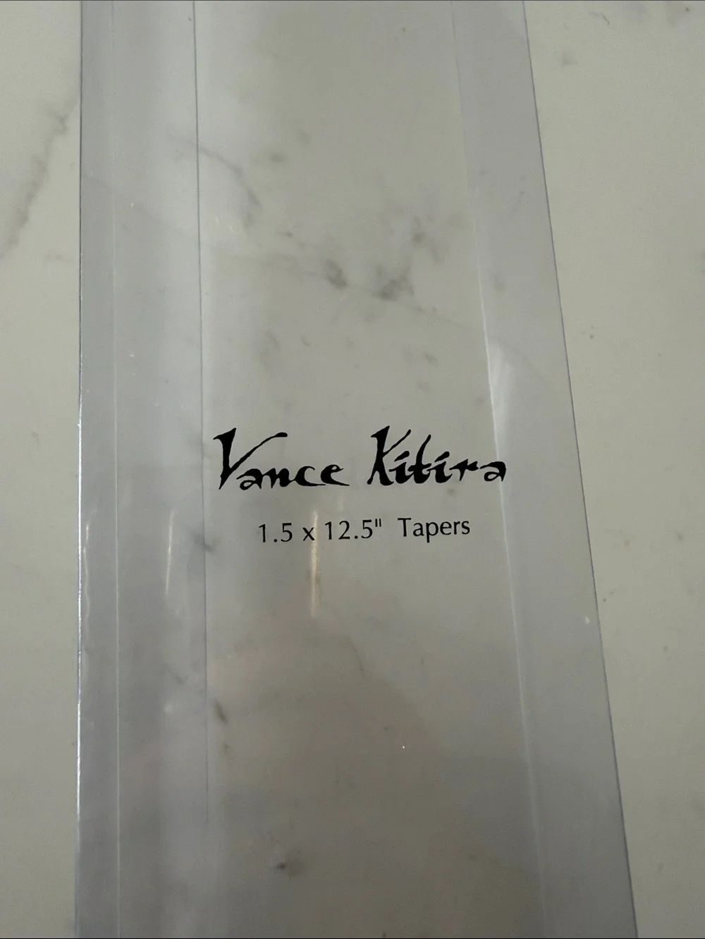 Vintage Vance Kitira White Spire Taper Candles Set of 2